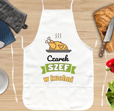 Fartuch kuchenny prezent dla Szefa Kuchni - personalizowany