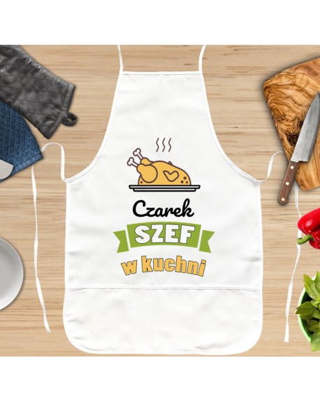 Fartuch kuchenny prezent dla Szefa Kuchni - personalizowany