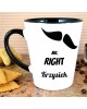 Kubek Latte MR. RIGHT - personalizowany prezent