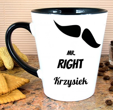 Kubek Latte MR. RIGHT - personalizowany prezent