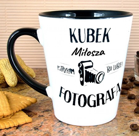 Kubek latte personalizowany dla Fotografa
